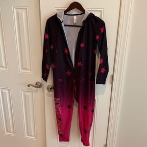 Justice, one piece, Size 10, pink/black